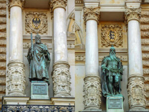 Karl der Große und Friedrich 1 Barbarossa